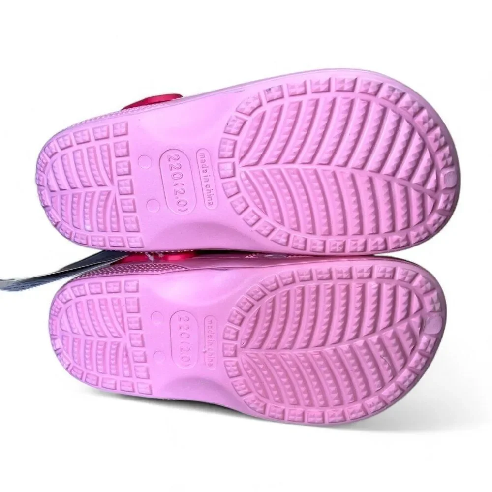 Unbranded Dinosaur‎ Garden Clogs Pink Youth 11.5-12